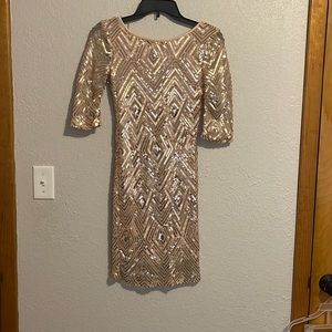 Sequin, light Pink, Cocktail dress.